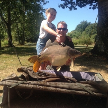 Carp (29lbs 2oz ) caught by Dave Callow at  France.