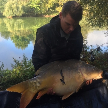 Carp (34lbs 0oz ) caught by Martin Butcher at  France.