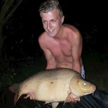 Carp (35lbs 7oz ) caught by Liam Carpenter at  France.