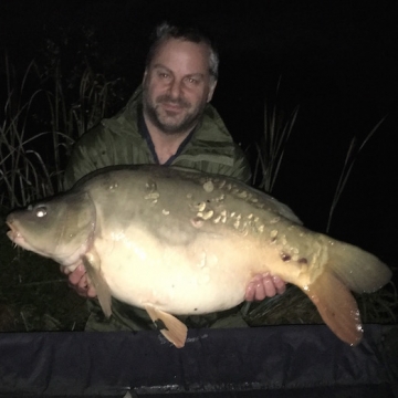 Carp (37lbs 8oz ) caught by Dave Sellars at  France.