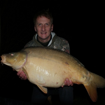 Carp (38lbs 6oz ) caught by Graham Burn at  France.