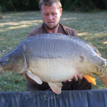 Carp (39lbs 0oz ) caught by Darren Palmer at  France.