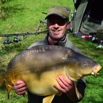 Carp (41lbs 8oz ) caught by Gilly Moore at  France.