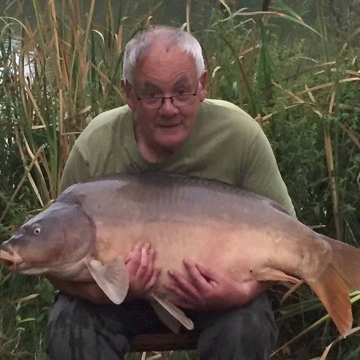 Carp (43lbs 4oz ) caught by Brian Latheron at  France.