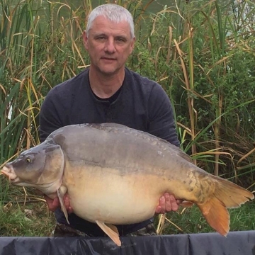 Carp (43lbs 8oz ) caught by Philip English at  France.