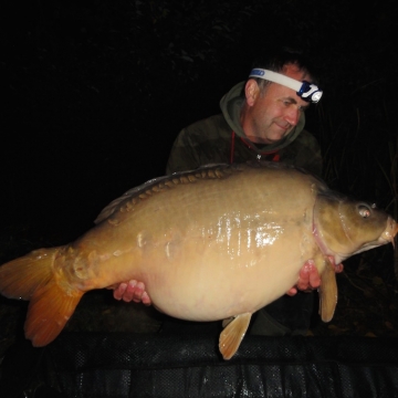 Carp (47lbs 4oz ) caught by Philip Anderson at  France.