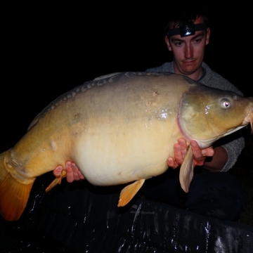 Carp (35lbs 0oz ) caught by Hugh Strange at  France.