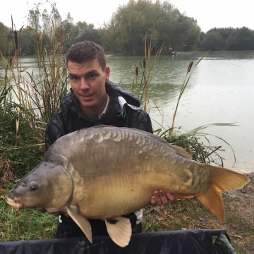 Carp (35lbs 8oz ) caught by Martin Butcher (PB) at  France.