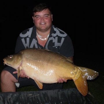 Carp (35lbs 5oz ) caught by Ryan Cooper at  France.