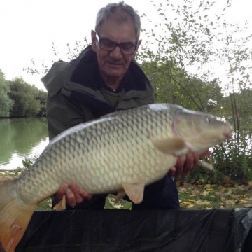 Carp (22lbs 8oz ) caught by Bob Osborne-Carey at  France.