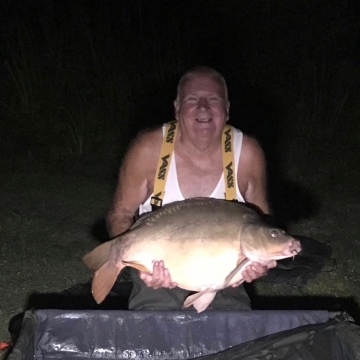 Carp (24lbs 8oz ) caught by Peter Lang at  France.