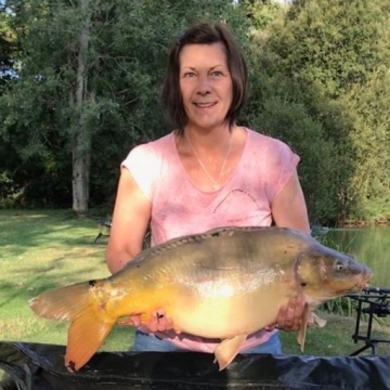 Carp (27lbs 5oz ) caught by Janice Jeive at  France.