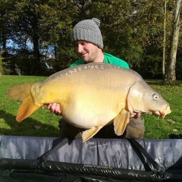 Carp (30lbs 8oz ) caught by Jamie at  France.