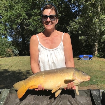 Carp (31lbs 5oz ) caught by Janice at  France.
