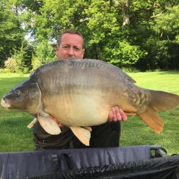 Carp (31lbs 8oz ) caught by Stephen Beaujeux at  France.