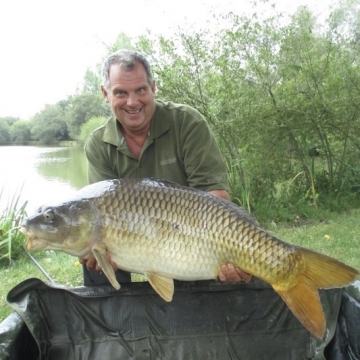 Carp (34lbs 4oz ) caught by Stephen Eastwood at  France.