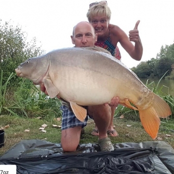 Carp (34lbs 7oz ) caught by Terri Morgan at  France.