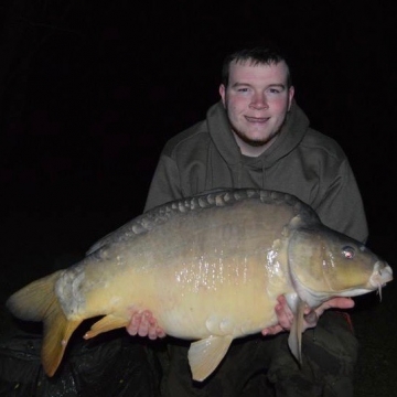 Carp (35lbs 8oz ) caught by Ryan Snelson at  France.