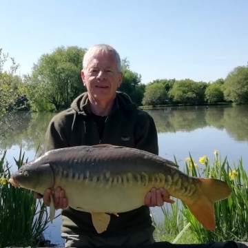 Carp (36lbs 12oz ) caught by Phil Calladine at  France.