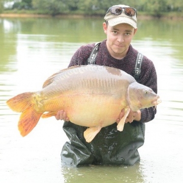 Carp (36lbs 6oz ) caught by Daniel Harris at  France.