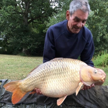 Carp (39lbs 14oz ) caught by Bob Osborne-Carey at  France.