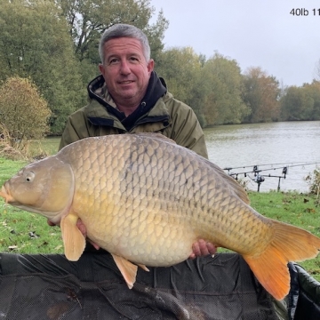 Carp (40lbs 11oz ) caught by Barry Plummer at  France.