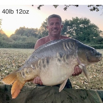Carp (40lbs 12oz ) caught by Barry Plummer at  France.