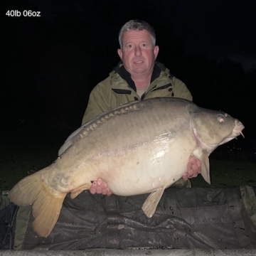 Carp (40lbs 6oz ) caught by Barry Plummer at  France.