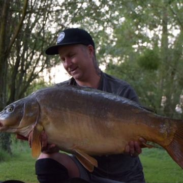 Carp (40lbs 8oz ) caught by Adam Smith at  France.