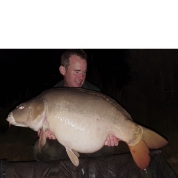 Carp (40lbs 8oz ) caught by Ian Woodland at  France.