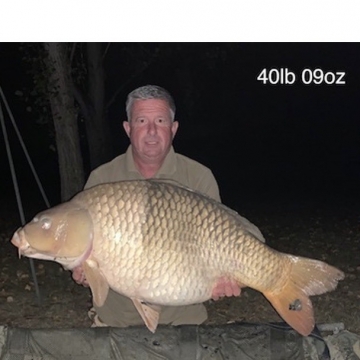 Carp (40lbs 9oz ) caught by Barry Plummer at  France.