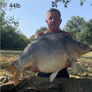 Carp (44lbs 0oz ) caught by Barry Plummer at  France.