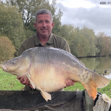 Carp (46lbs 11oz ) caught by Barry Plummer at  France.