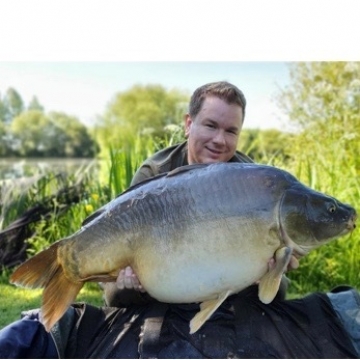 Carp (47lbs 8oz ) caught by Richard Inman (PB) at  France.