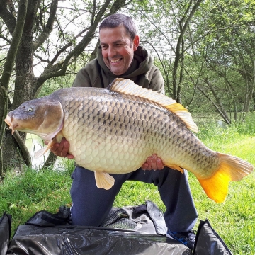 Carp (48lbs 12oz ) caught by James Stottor (LR Common) at  France.