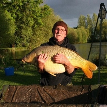 Carp (47lbs 5oz ) caught by Mike Sheppard (PB) at  France.