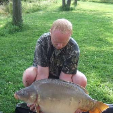 Carp (34lbs 8oz ) caught by Aaron Green at  France.