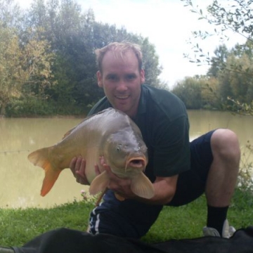 Carp (25lbs 8oz ) caught by Alan at  France.