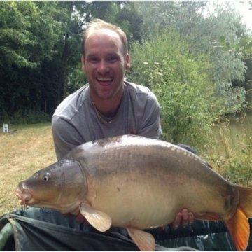 Carp (31lbs 8oz ) caught by Alan Hewes at  France.