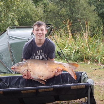 Carp (44lbs 8oz ) caught by Anthony Burgess at  France.