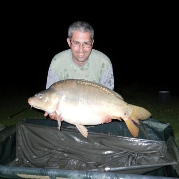 Carp (34lbs 4oz ) caught by Ashley Young at  France.