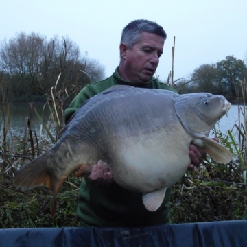 Carp (34lbs 3oz ) caught by Baz Plummer at  France.