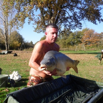 Carp (37lbs 11oz ) caught by Baz Plummer at  France.