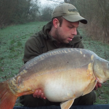 Carp (28lbs 12oz ) caught by Ben Hopkins at  France.