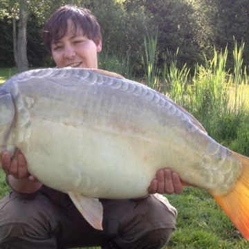 Carp (36lbs 2oz ) caught by Billy Berridge at  France.