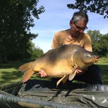 Carp (35lbs 4oz ) caught by Bob Carey at  France.