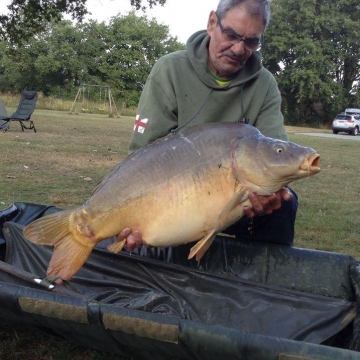 Carp (35lbs 8oz ) caught by Bob Carey at  France.