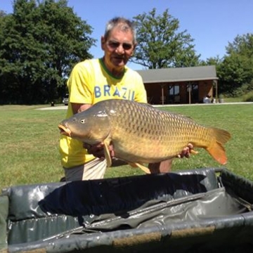 Carp (34lbs 8oz ) caught by Bob Carey at  France.