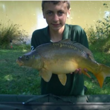 Carp (9lbs 0oz ) caught by Bradley Morgan (caught from the stock pond) at  France.