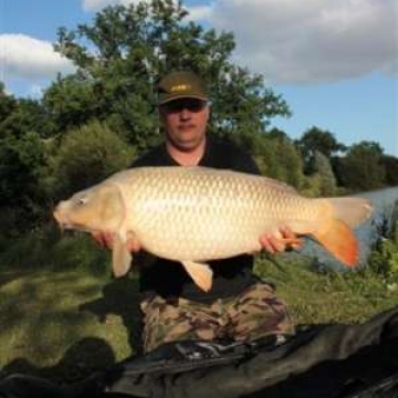 Carp (26lbs 13oz ) caught by Carsten Madsen at  France.